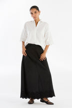 Stitched Embroidered Lawn Skirt