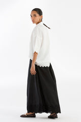 Stitched Embroidered Lawn Skirt