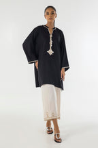 Stitched Embroidered Boxy Shirt