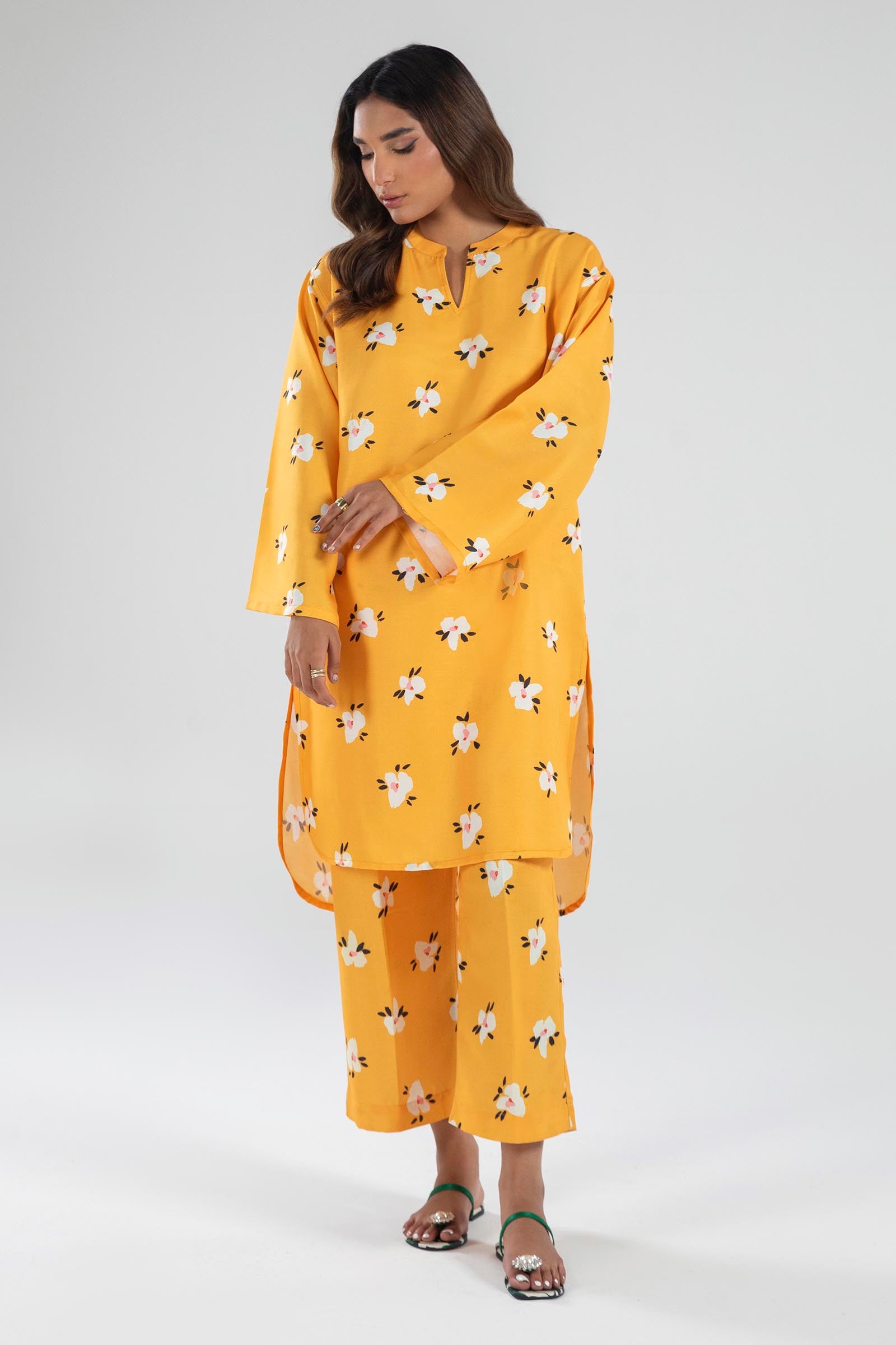 Stitched Multi Printed Shirt + Culotte Main image