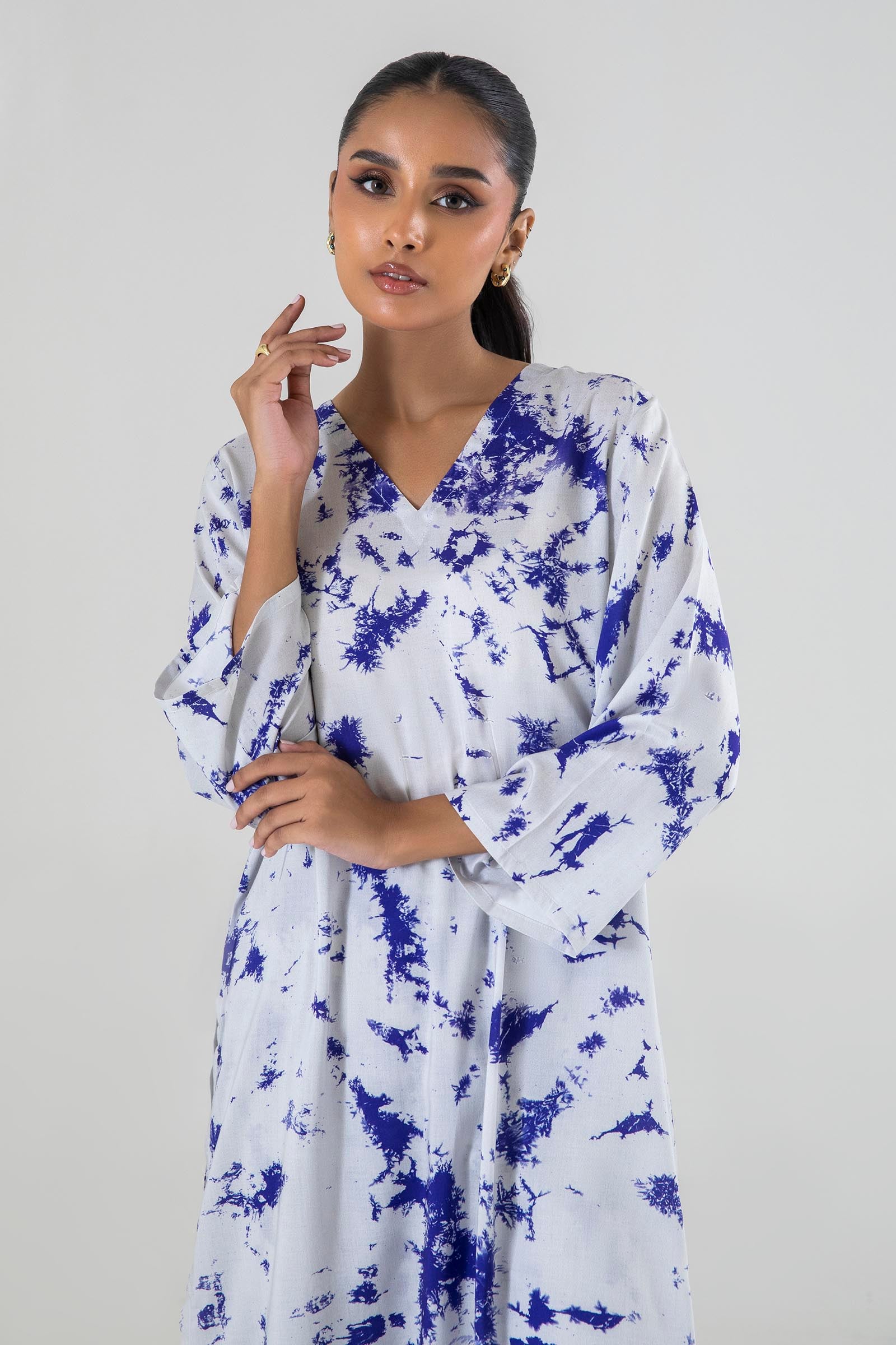 Stitched Multi Printed Shirt + Culotte