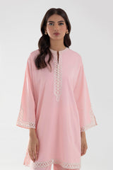 Stitched Pink Embroidered Shirt