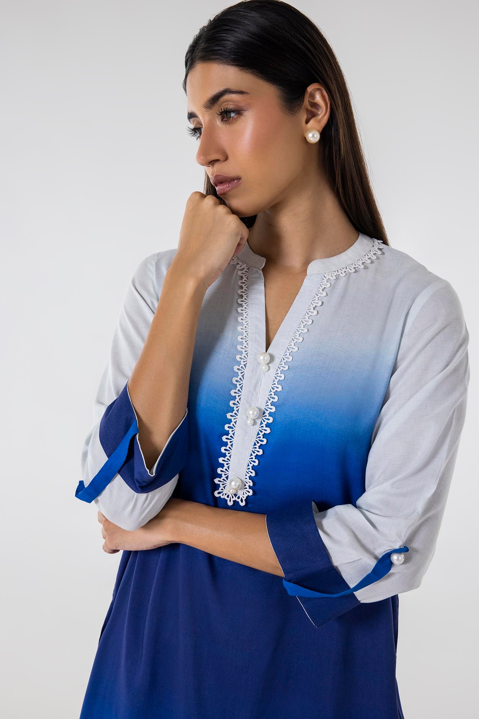 Stitched Multi Printed Shirt