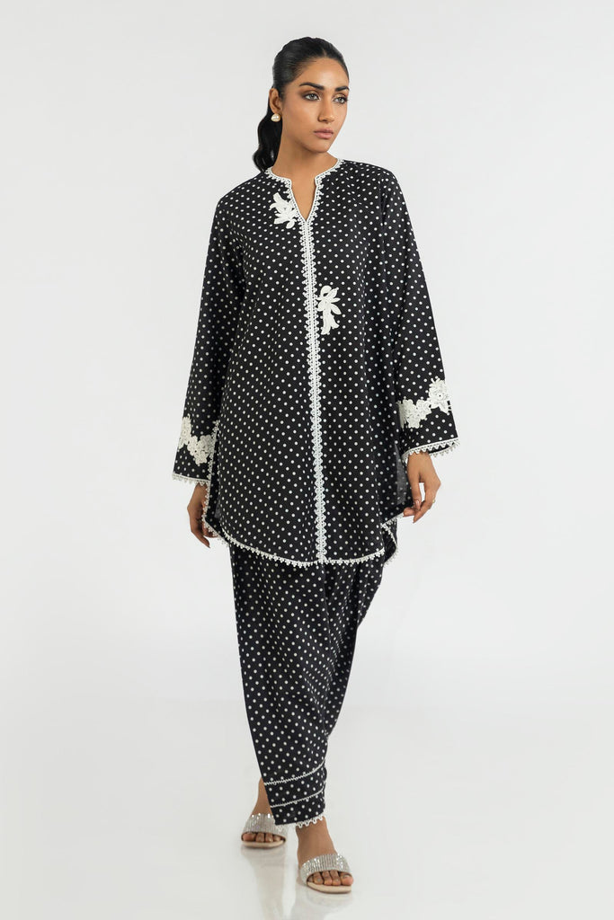 Stitched Basic Lawn Shirt + Skinny Shalwar