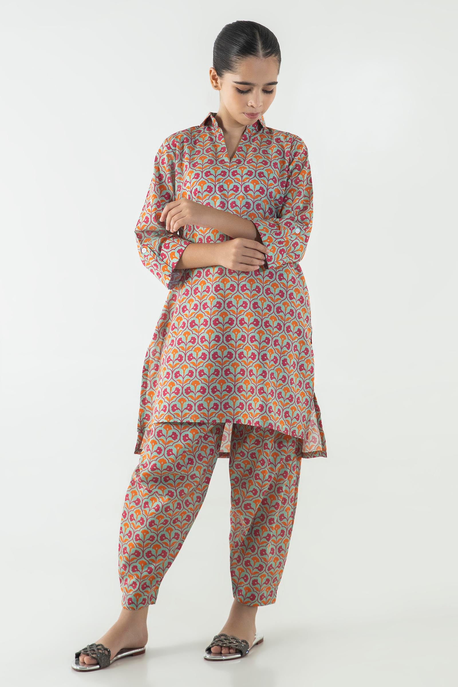 Stitched Kids Multi Printed Shirt + Shalwar