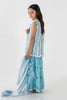 Stitched Kids Blue Embroidered  Shirt + Pant + Dupatta