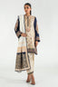 Stitched Navy & Beige Embroidered Shirt