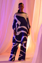 Stitched Multi Printed Shirt + Boot Cut Pant