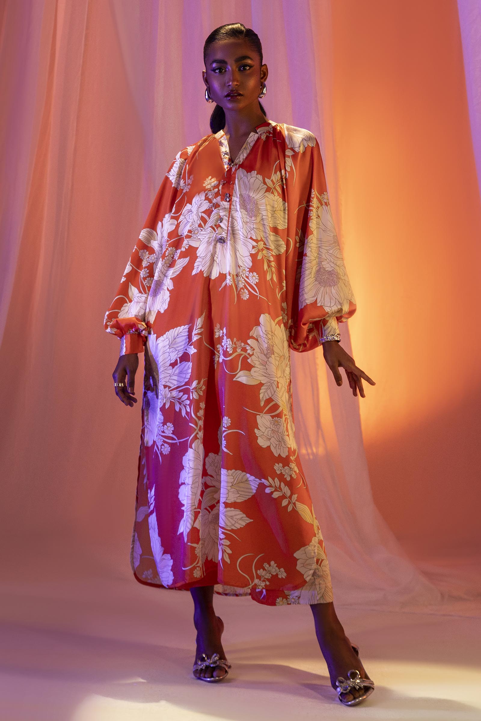 Stitched Multi Printed Shirt + Culotte Main image