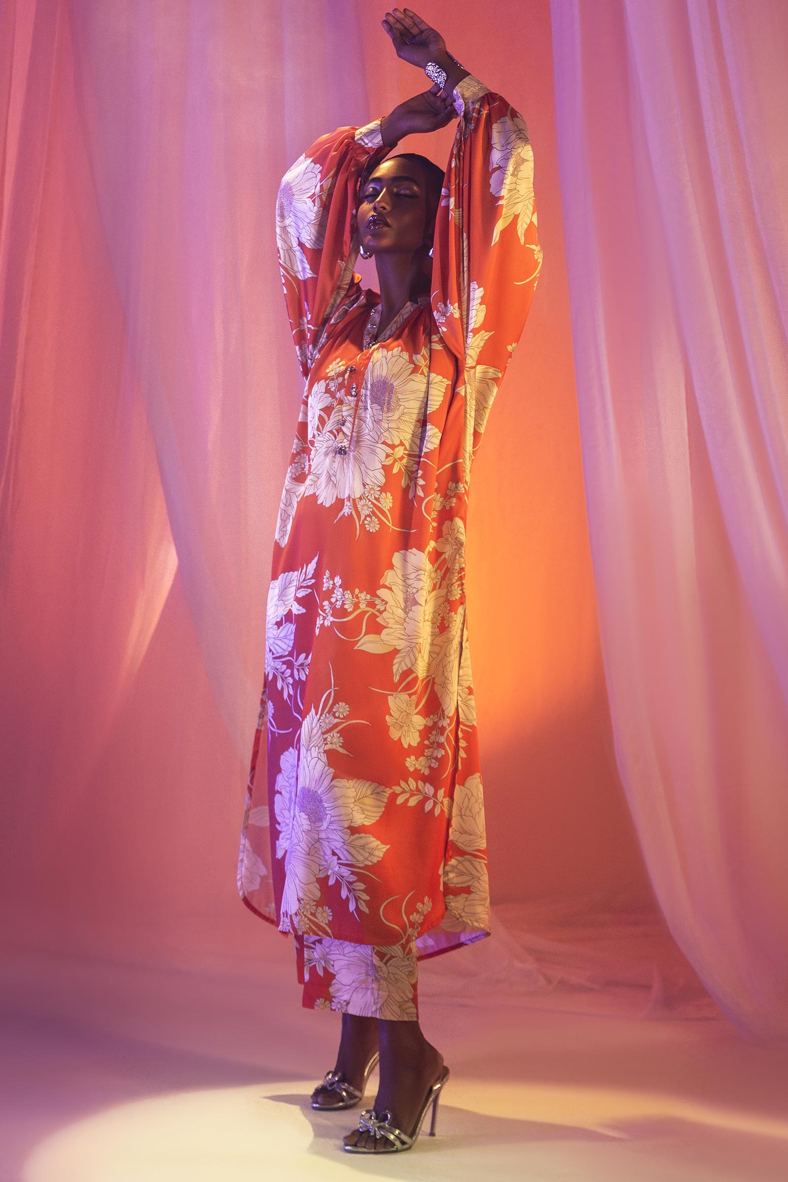 Stitched Multi Printed Shirt + Culotte Secondary image