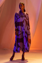 Stitched Multi Embroidered Shirt + Culotte