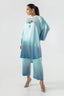 Stitched Basic Poly Satin Shirt + Culotte