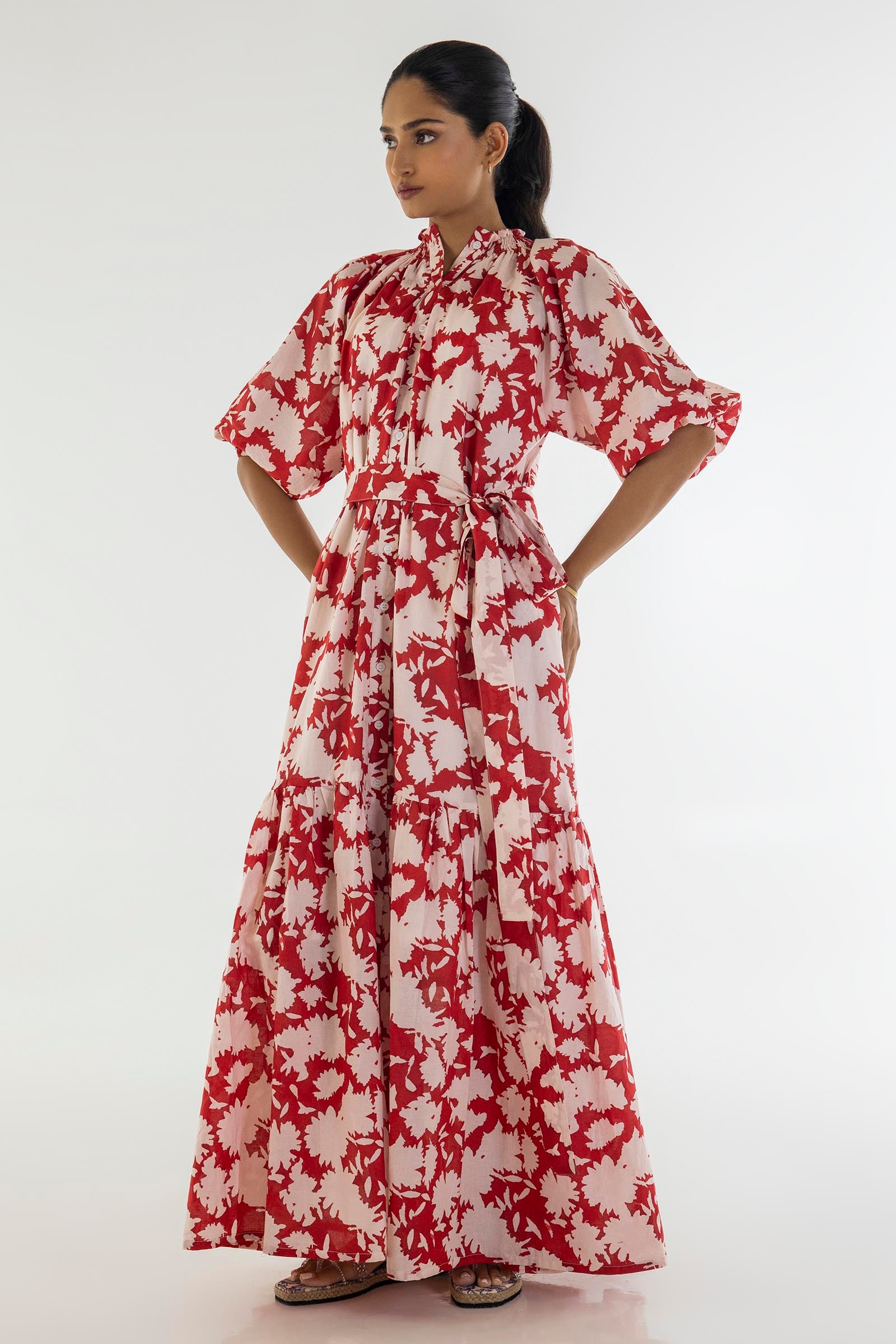 Stitched Slub Lawn Dress Main image