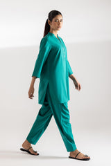 Stitched Dyed Lawn Set