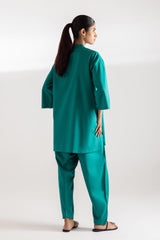 Stitched Dyed Lawn Set