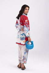 Stitched Printed Cambric Shirt + Skinny Shalwar