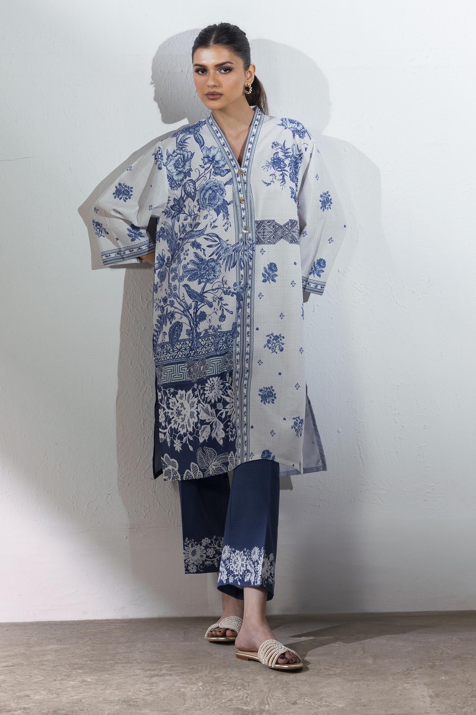 Stitched Blended Jacquard Shirt Main image