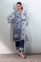 Stitched Blended Jacquard Shirt + Culotte