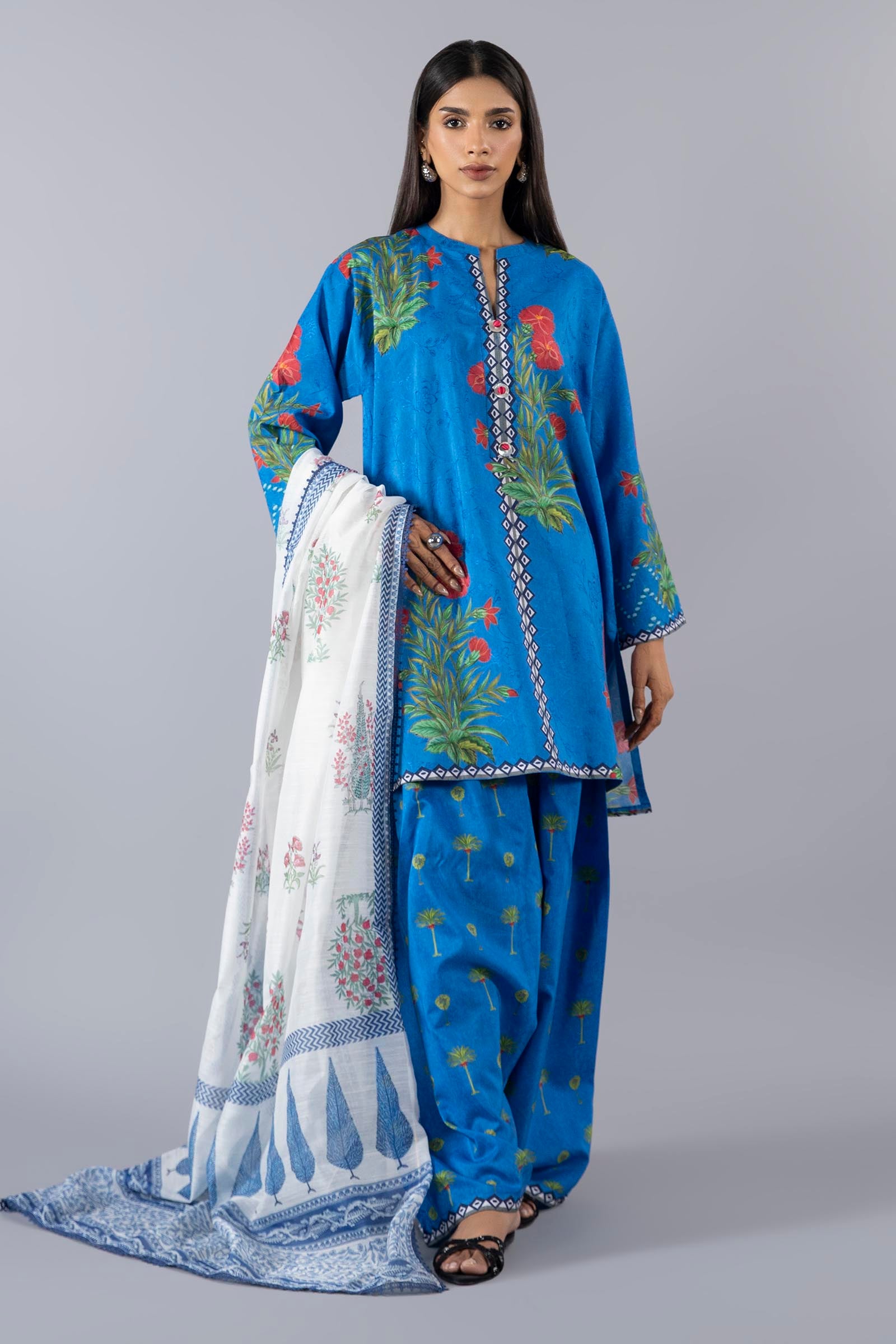 Stitched Printed Viscose Shirt + Shalwar Main image