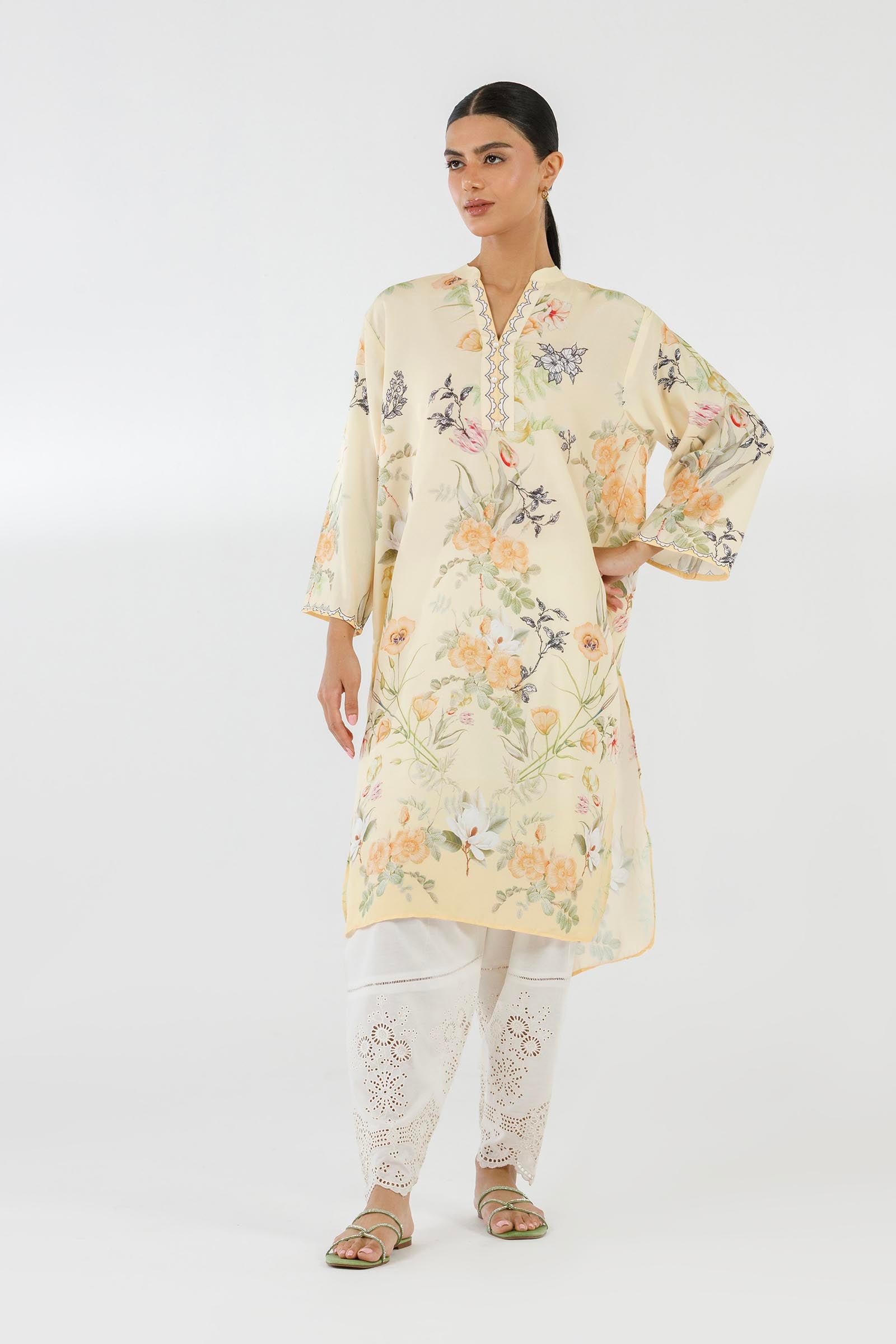 Stitched Printed Viscose Shirt Main image