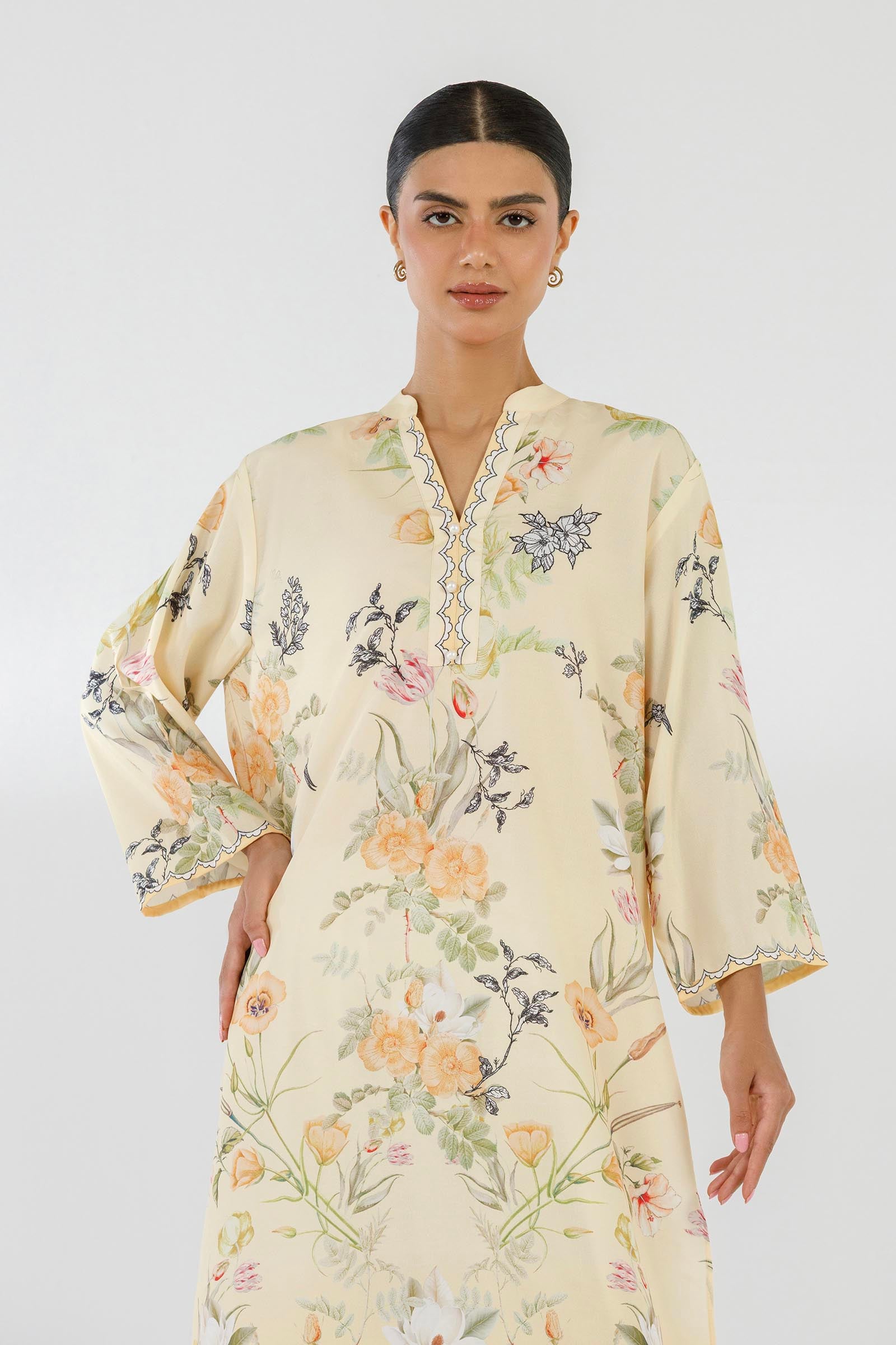 Stitched Printed Viscose Shirt Secondary image