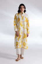 Stitched Printed Slub Shirt
