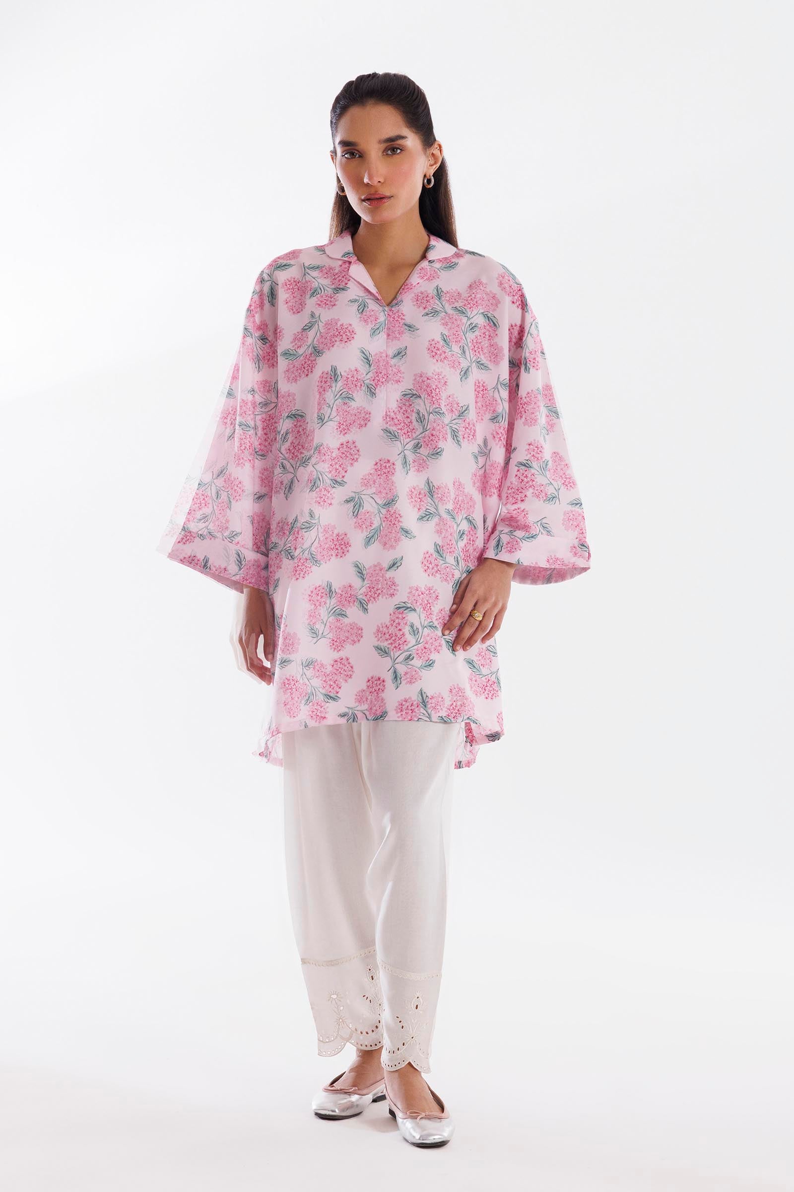 Stitched Printed Viscose Shirt Main image
