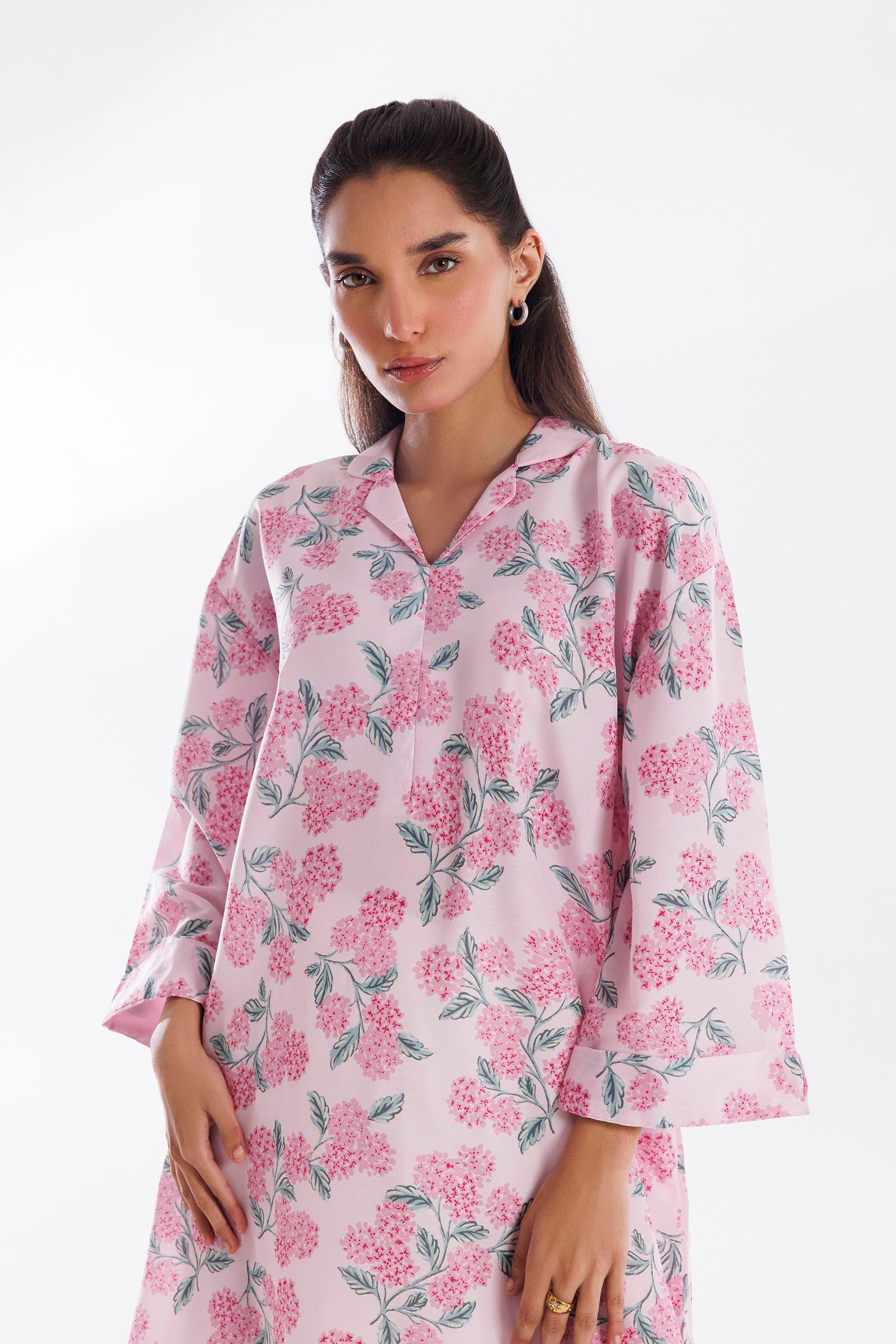 Stitched Printed Viscose Shirt Secondary image