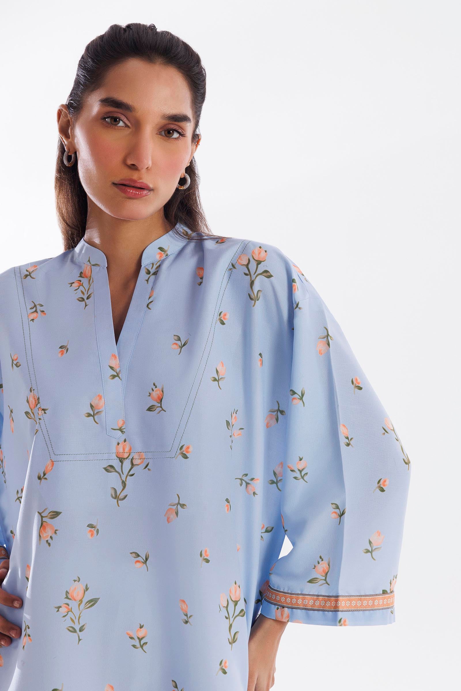 Stitched Printed Viscose Shirt Secondary image
