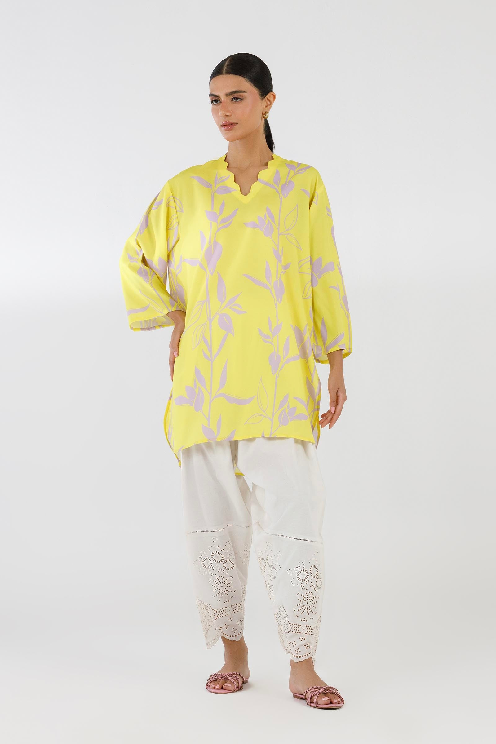 Stitched Printed Viscose Shirt