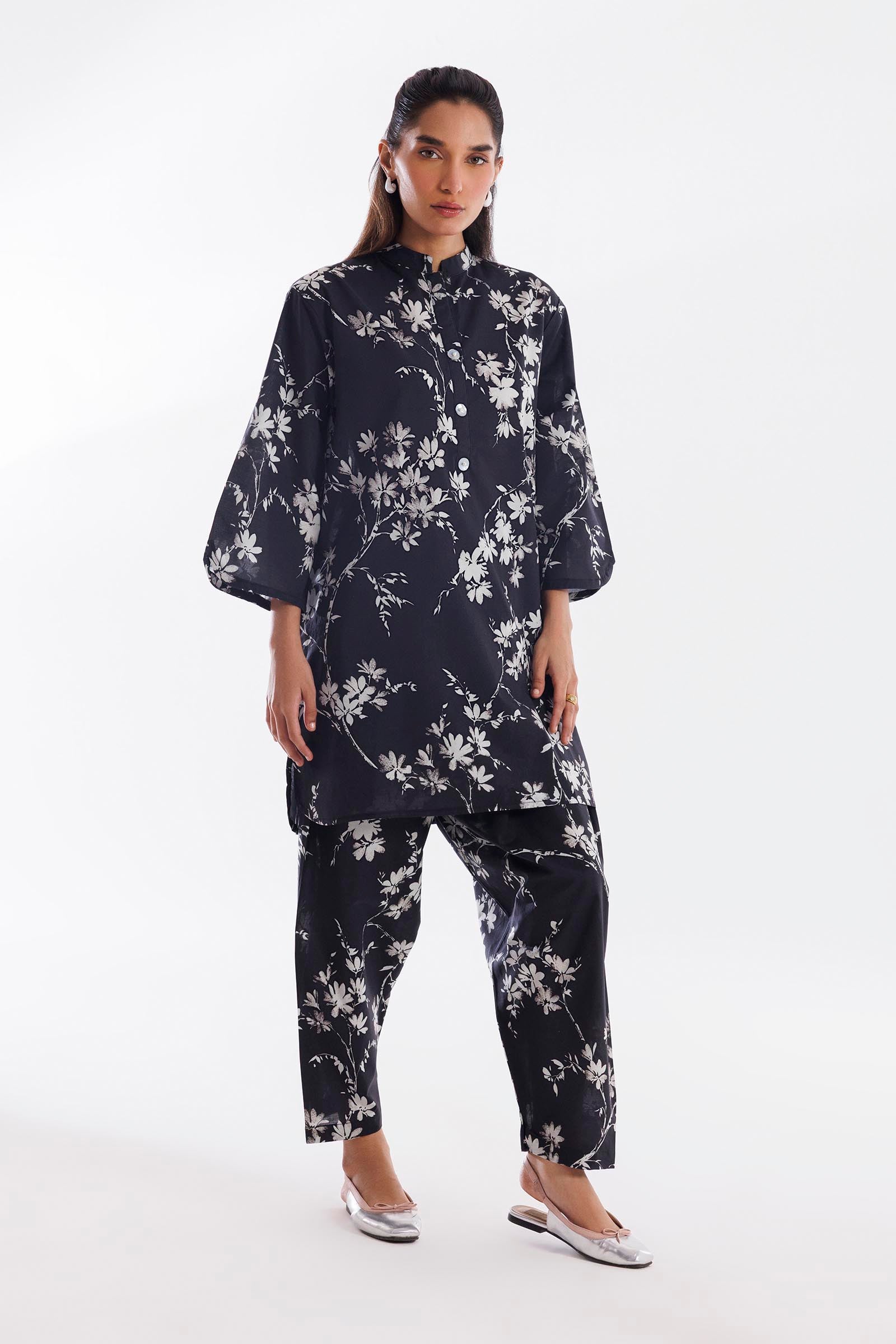 Stitched Printed Lawn Shirt + Shalwar