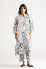 Stitched Printed Textured Shirt