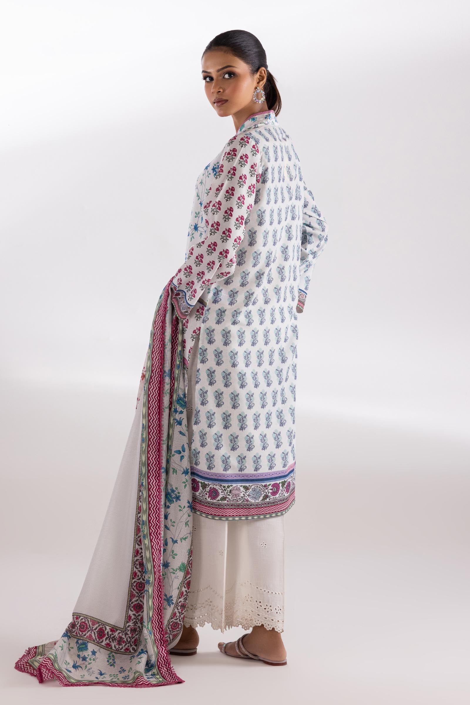 Stitched Printed Cambric Shirt Secondary image