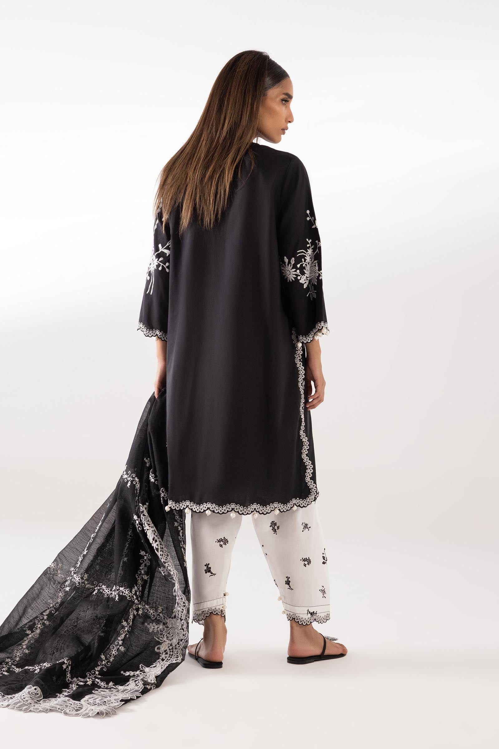 Embroidered Cotton Dupatta Main image