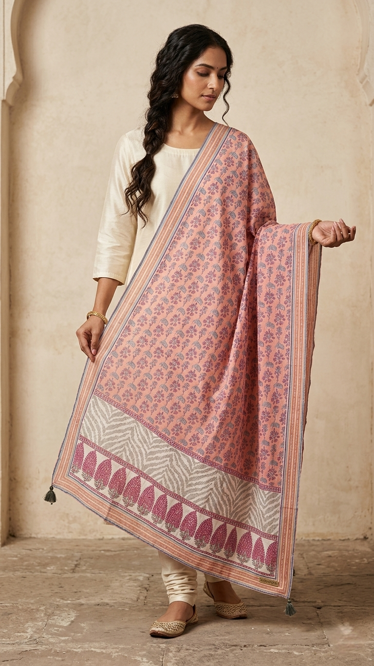 Stitched Printed Dupatta Main image