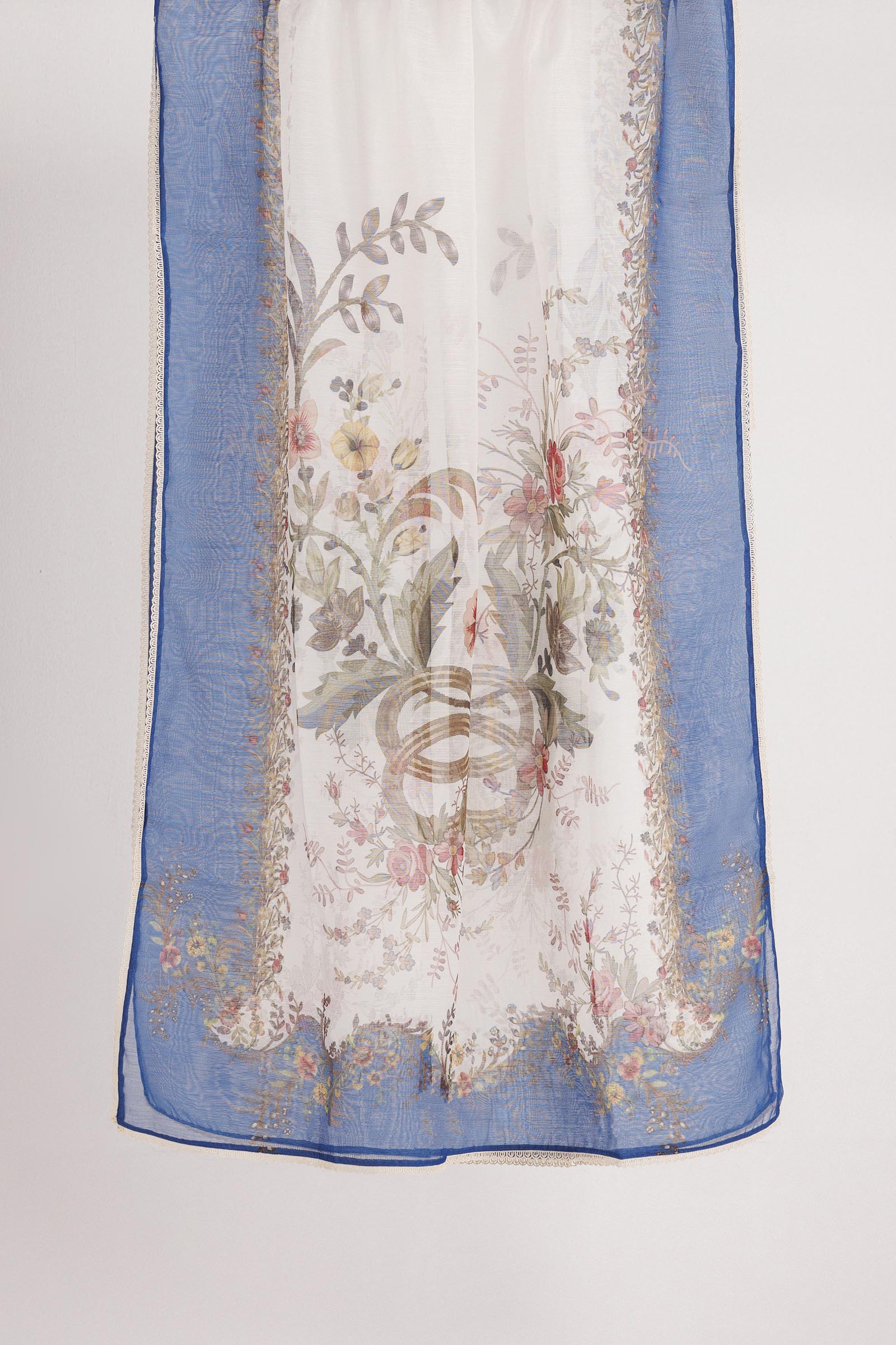 Printed Cotton Net Dupatta Main image