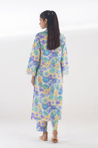 Stitched Embroidered Lawn Shirt + Culotte