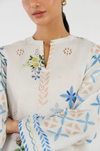 Stitched Cambric Embroidered Shirt