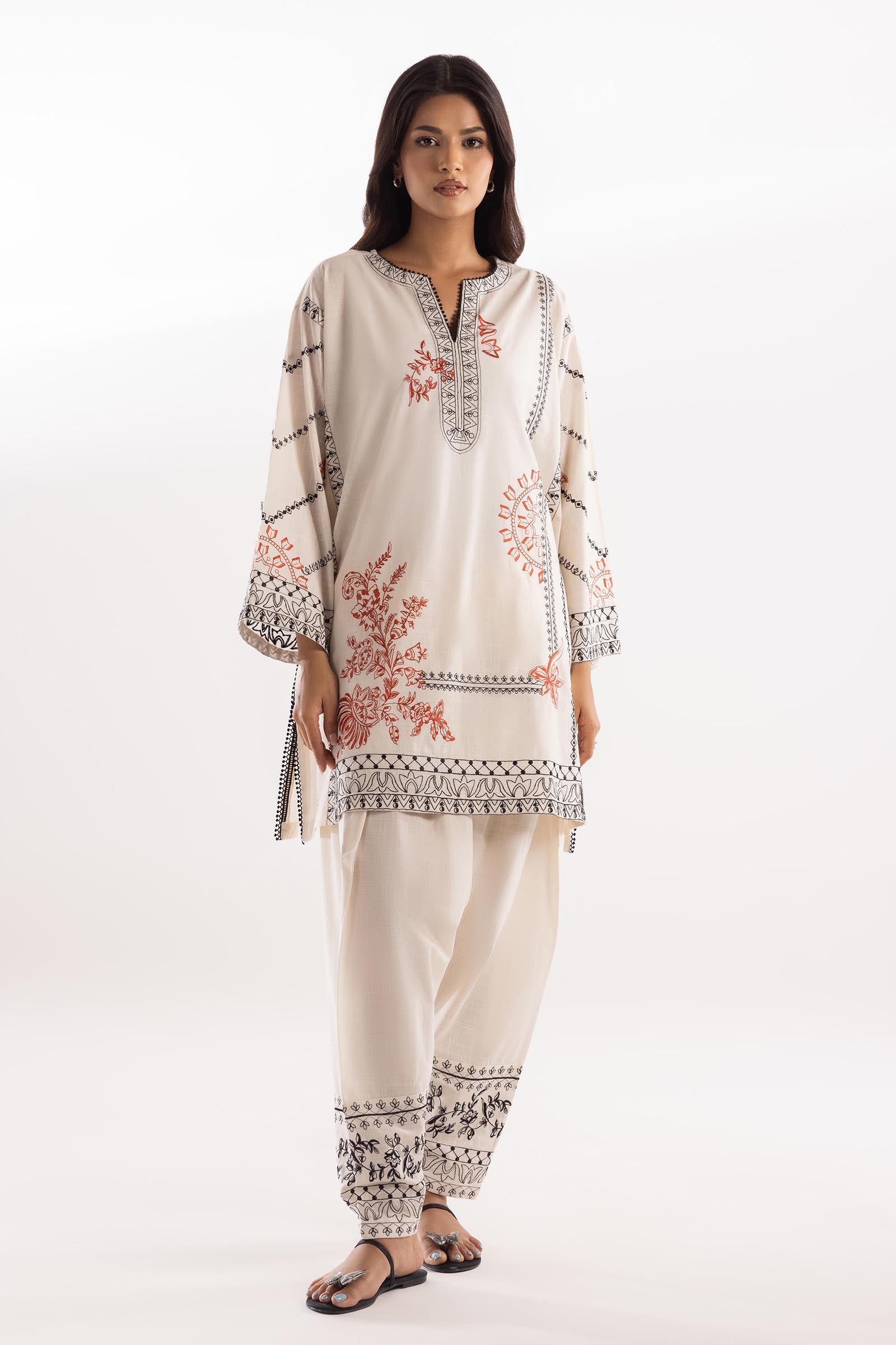 Stitched Embroidered Shirt + Shalwar Main image