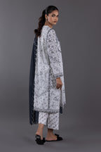 Stitched Lawn Embroidered Suit
