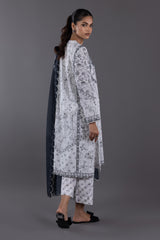 Stitched Lawn Embroidered Suit