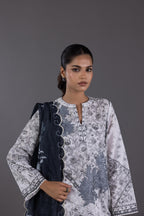 Stitched Lawn Embroidered Suit