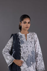 Stitched Lawn Embroidered Suit