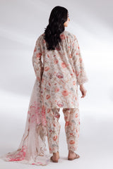 Stitched Lawn Embroidered Suit