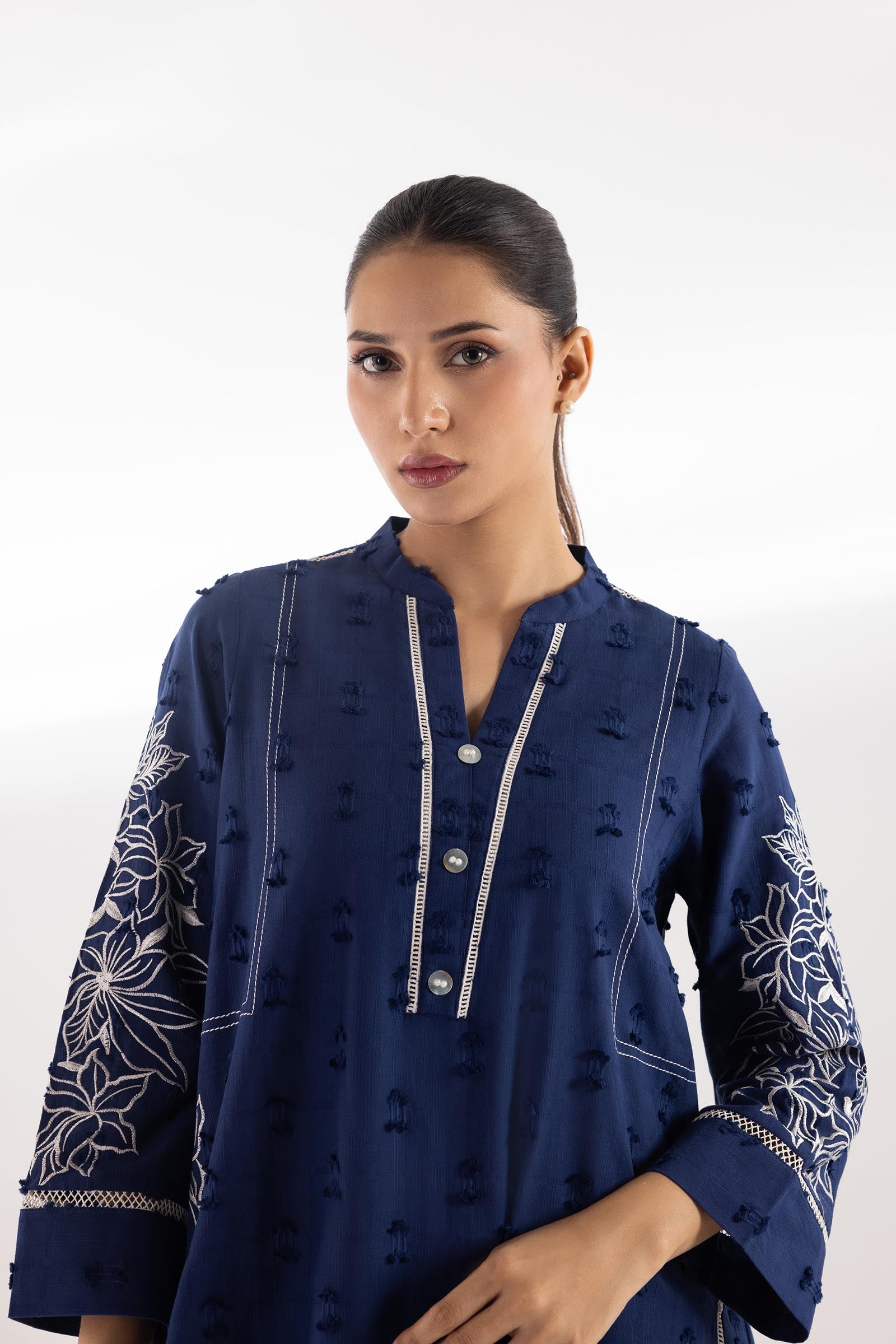 Stitched Embroidered Shirt Secondary image
