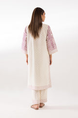 Stitched Embroidered Jacquard Shirt + Culotte