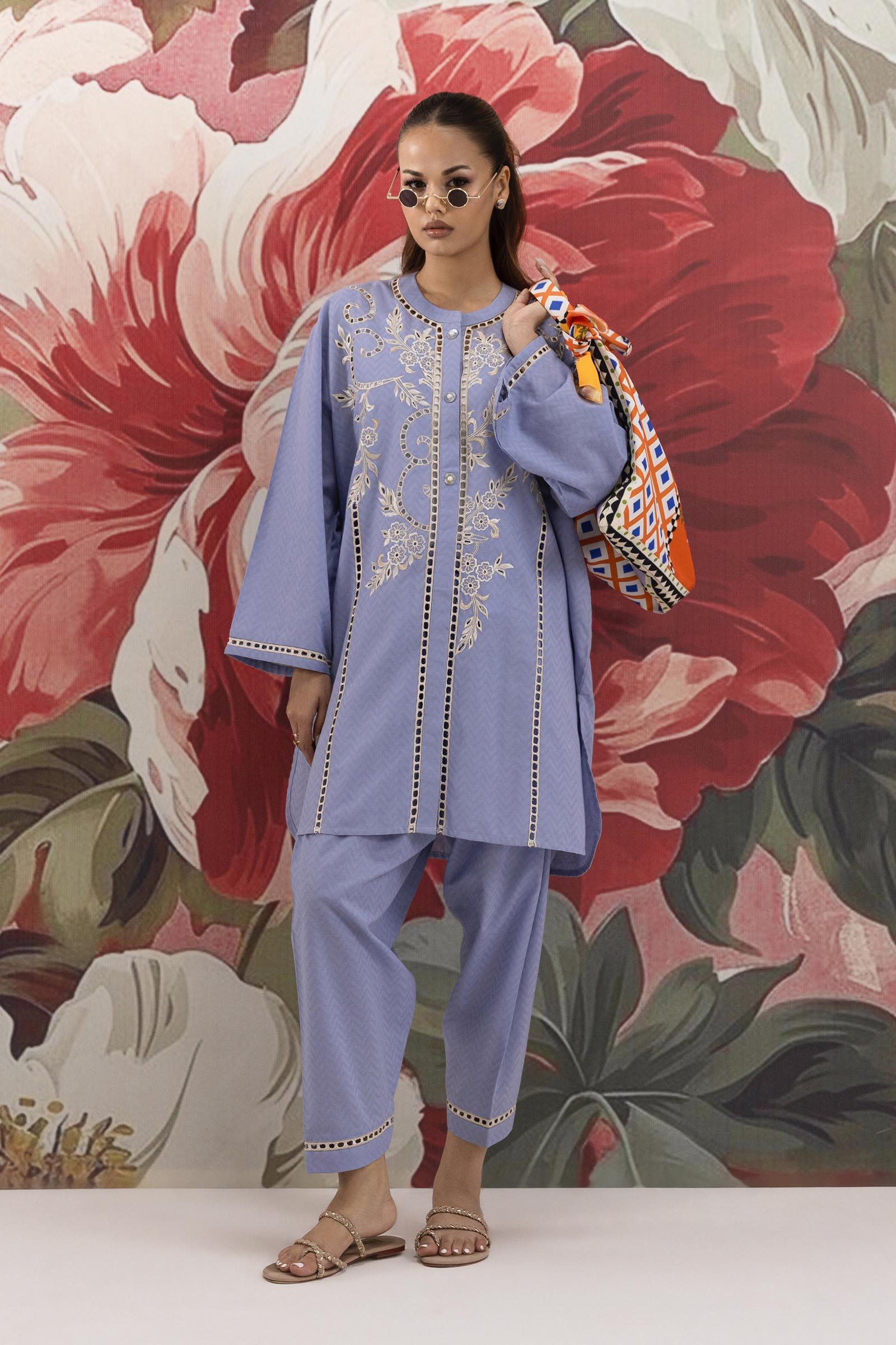 Stitched Jacquard Shirt + Shalwar Main image