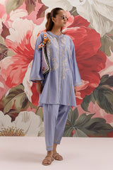 Stitched Jacquard Shirt + Shalwar