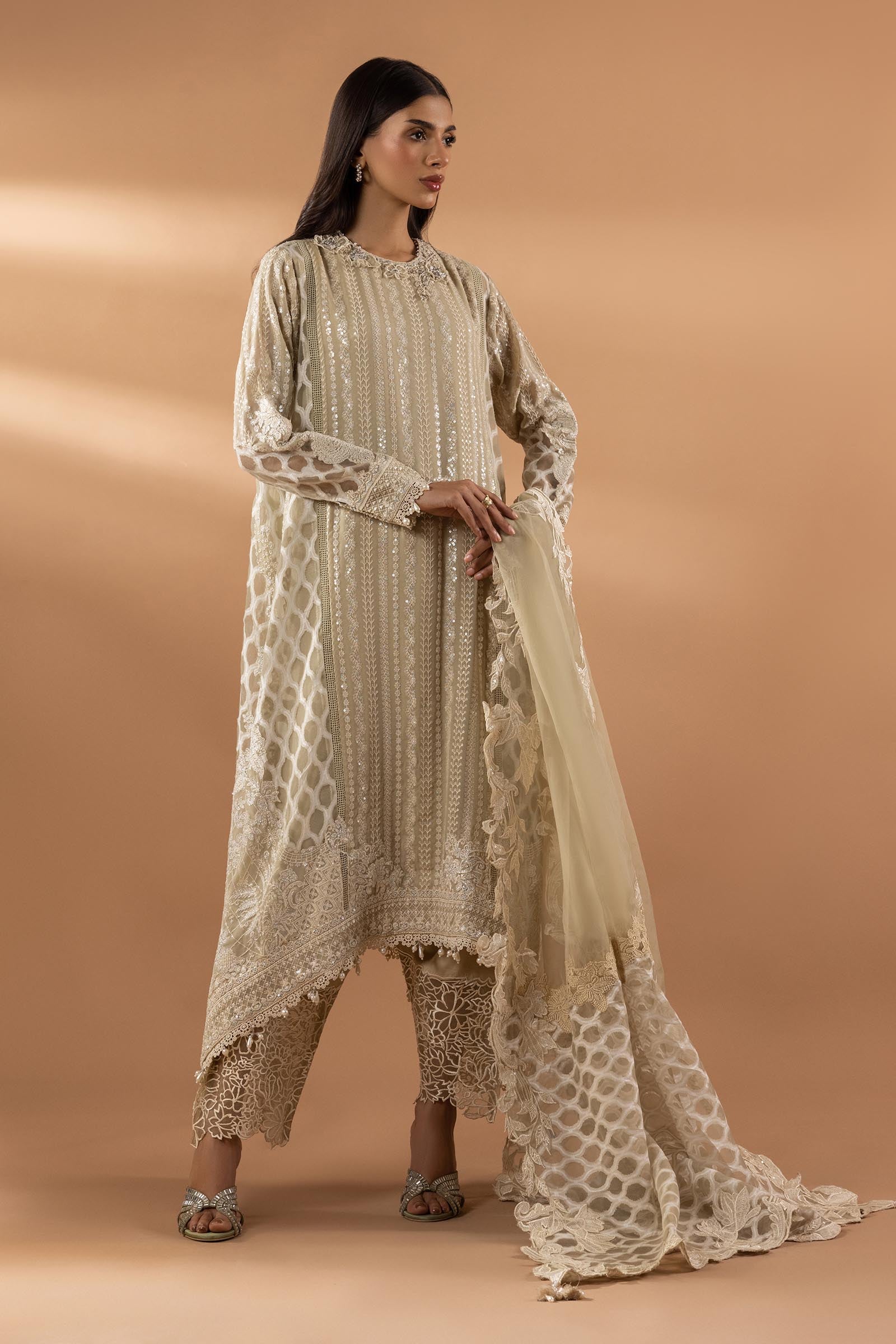 Stitched Embroidered Suit Main image