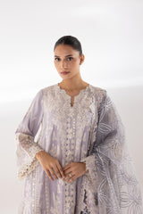 Stitched Embroidered Raw Silk Suit